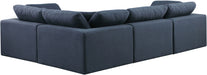 Comfy - 4 Piece Linen Fabric Modular Sectional - Stylish Home Furniture