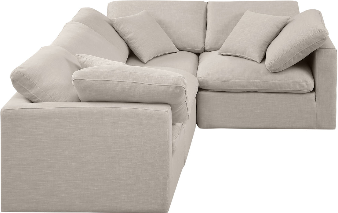 Indulge - Linen 4 Piece Modular Corner Sectional