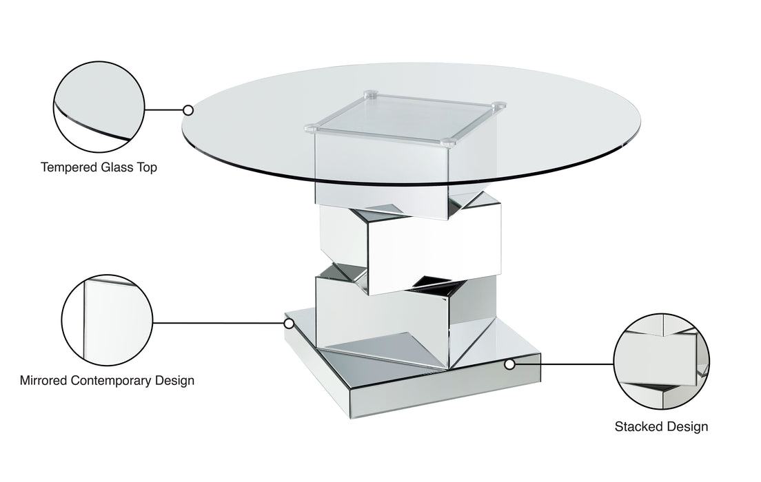 Haven - Dining Table - Pearl Silver