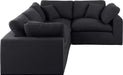 Comfy - 4 Piece Linen Fabric Modular Sectional - Stylish Home Furniture