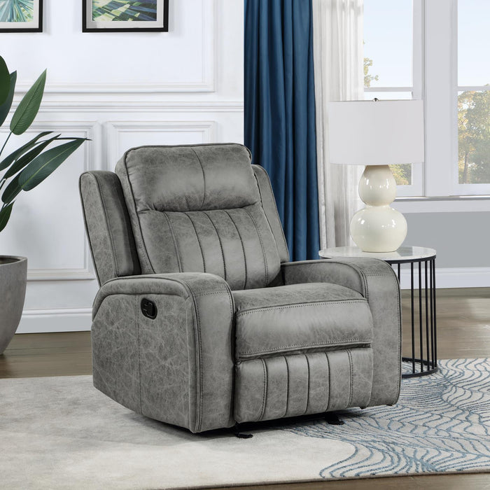 U172 - Motion Glider Recliner - Gray