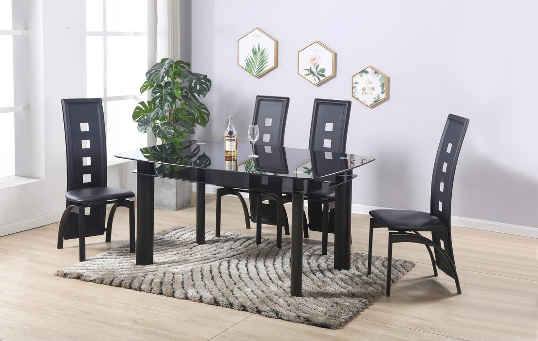 D323 - Dining Chairs (Set of 2) - Black