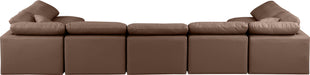 Indulge - Faux Leather 7 Piece Modular U-Shaped Sectional - Stylish Home Furniture