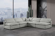 Comfy - 5 Piece Linen Modular Corner Armless Sectional - Stylish Home Furniture