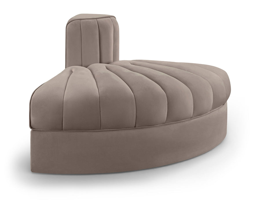 Rummi - Velvet Performance Fabric Upholstered Modular Chair - Stylish Home Furniture