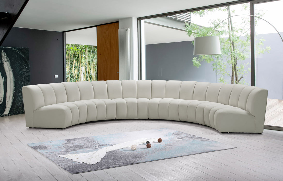 Infinity - 6 Piece Velvet Modular Sectional