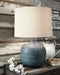 Malthace - Metal Table Lamp  - Patina - Stylish Home Furniture