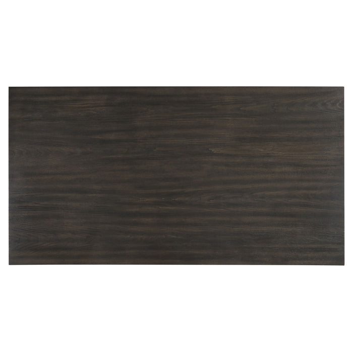 Plateau - 78" Rectangle Dining Table - Top & Base - Dark Brown - Stylish Home Furniture