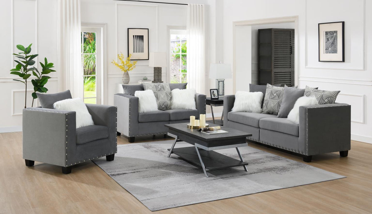U513 - Sofa - Shimmer Silver