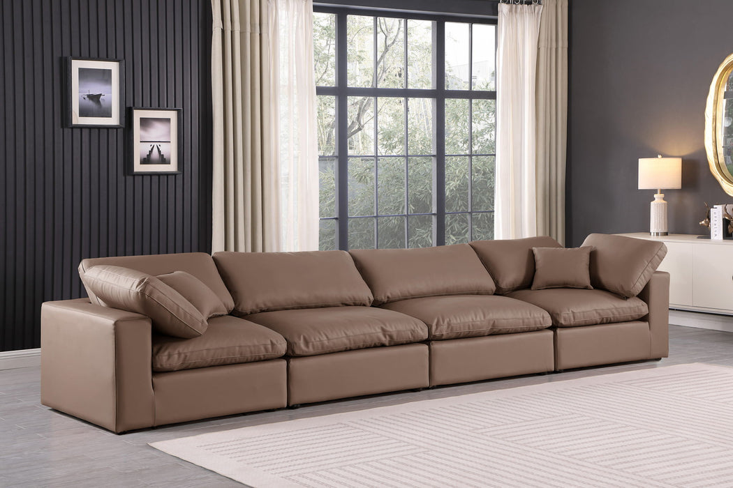 Comfy - Faux Leather Modular Sofa 4 Seats