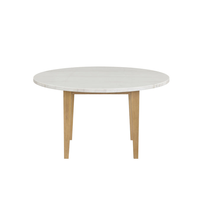 Essence - 54" Round Dining Table With Marble Top - Stylish Home Furniture