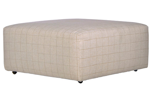 Justine - Castered Cocktail Ottoman - Wheat - Stylish Home Furniture