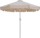 Amalfi - Aluminum Patio Umbrella - Black Base / White Pole - Stylish Home Furniture