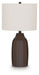 Jyler - Terracotta Table Lamp - Brown - Stylish Home Furniture