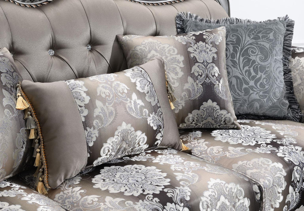 U203 - Traditional Loveseat - Gray