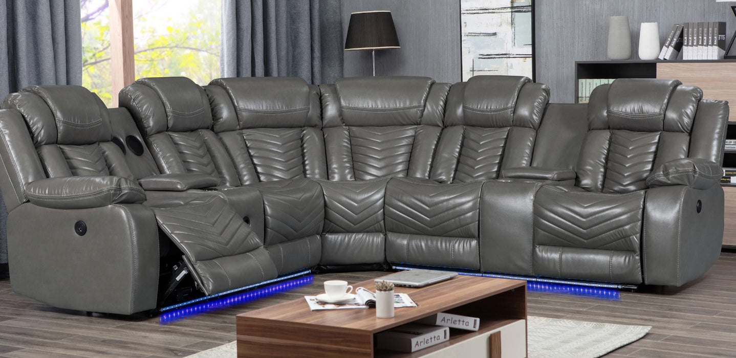Power motion sectional - 3 seater