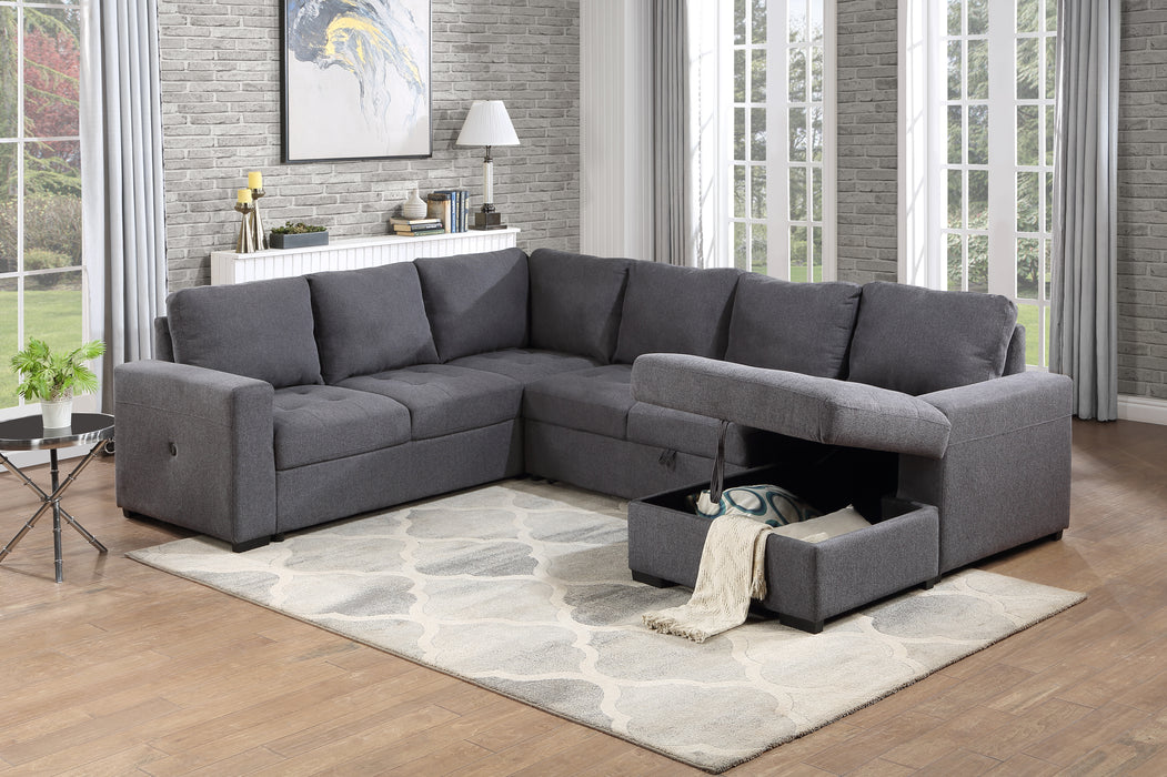 LINEN 3PC Sectional Sleeper