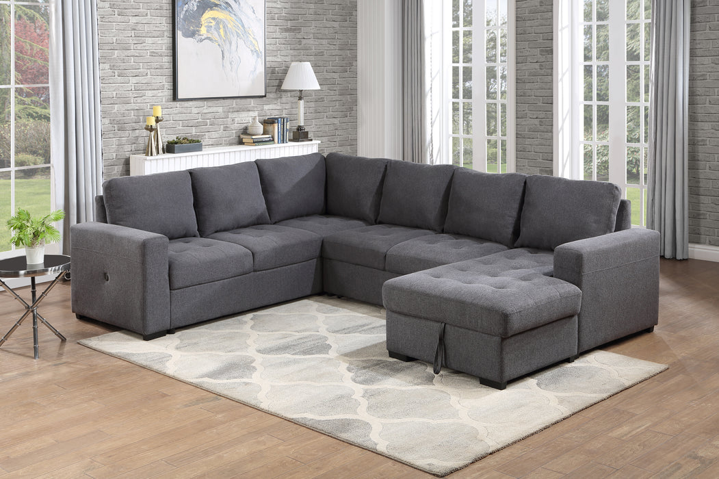 LINEN 3PC Sectional Sleeper