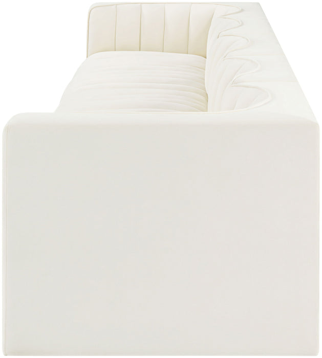 Rummi - Velvet Performance Fabric Upholstered 5 Piece Modular Sofa - Stylish Home Furniture