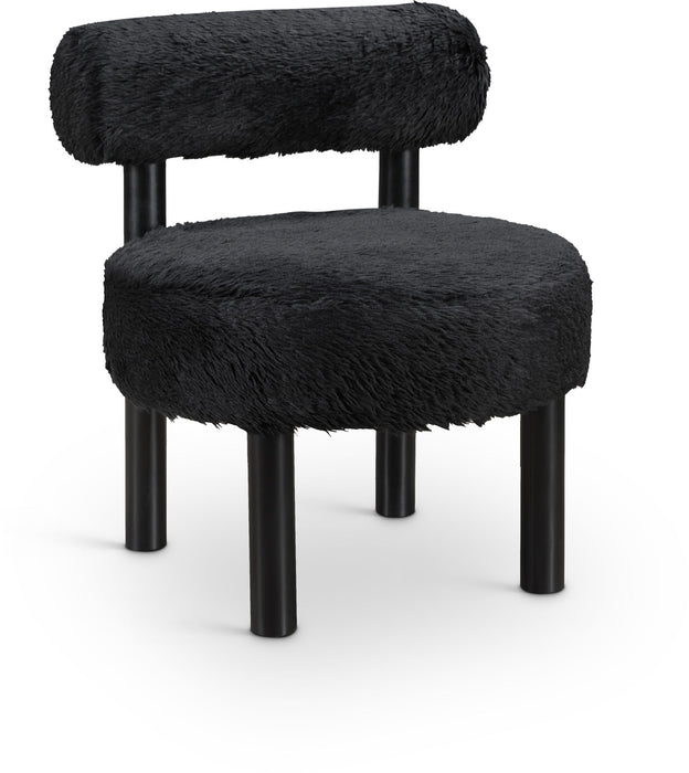 Ambre - Vegan Shearling Fabric Upholstered Accent Chair
