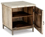 Laddford - Accent Cabinet - Shelf - Whitewash - Stylish Home Furniture
