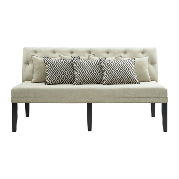 Maddox - Sofa With Seven Pillows - Beige - Stylish Home Furniture