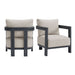 Playa - Chair (Set of 2) - Dark Gray / Beige - Stylish Home Furniture
