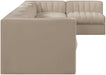 Rummi - Velvet Performance Fabric Upholstered 7 Piece Modular Sectional, L-Shaped (Right) - Stylish Home Furniture