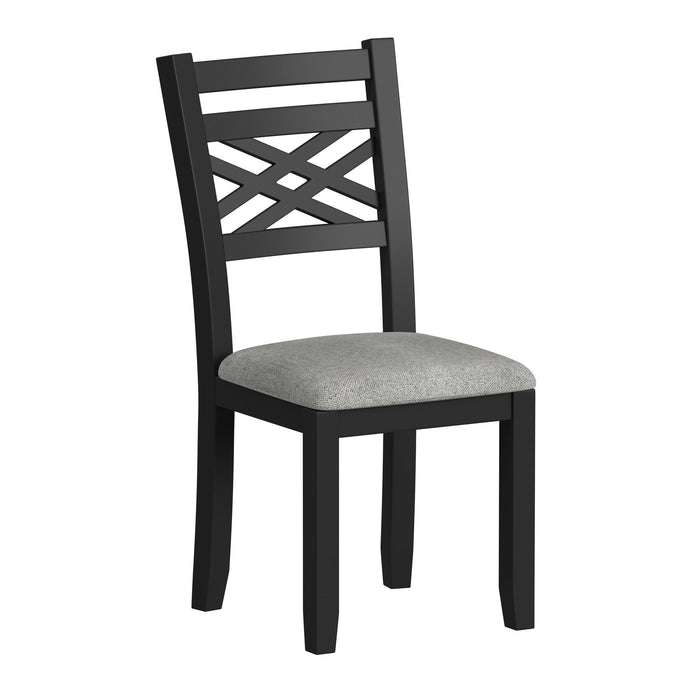 Brooks - 6 Piece Dining Set With Table, 4 Wood Back And Upholstered Seat Chairs, And Bench - Stylish Home Furniture