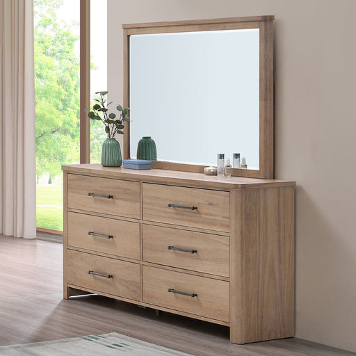 Anika - Mirror - Natural / Brown - Stylish Home Furniture
