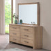Anika - Mirror - Natural / Brown - Stylish Home Furniture