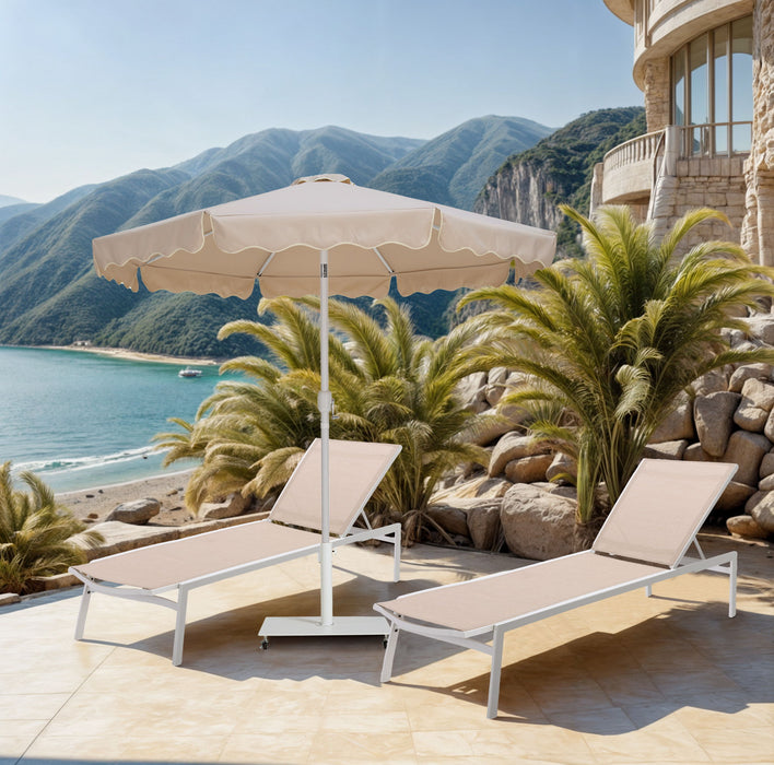 Amalfi - Patio Umbrella - White Pole - Stylish Home Furniture