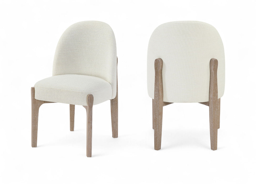 Torino - Upholstered Dining Chair With Brushed Natural Base (Set of 2)