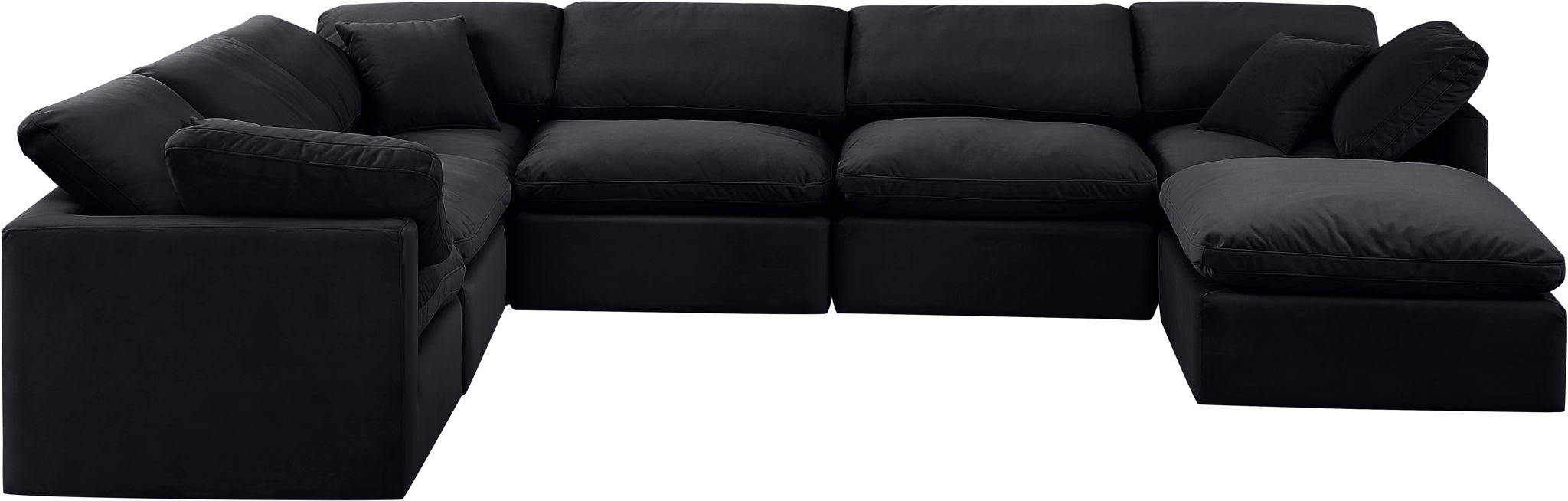 Indulge - Velvet 7 Piece Modular Sectional
