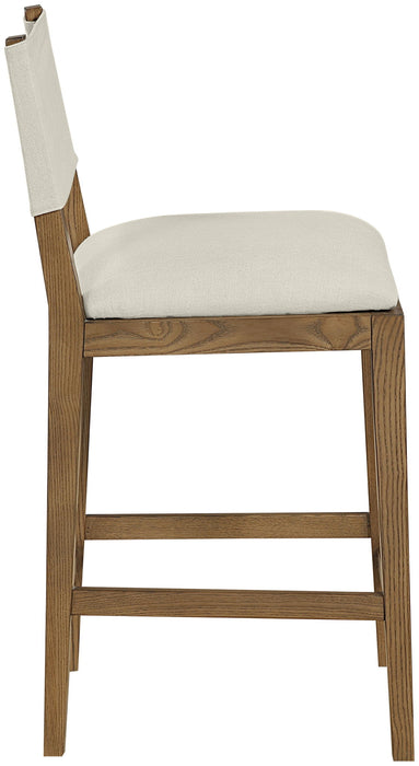 Avon - Linen Textured Performance Fabric Counter Stool