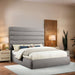 Adam - Boucle Fabric Bed With 70.5" Headboard - Stylish Home Furniture