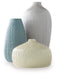 Eiderman - Vase Set (Set of 3) - Gray / Blue / Green - Stylish Home Furniture