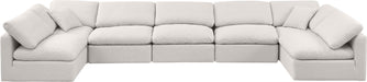 Indulge - Linen 7 Piece Modular U-Shaped Sectional - Stylish Home Furniture