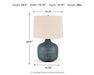 Malthace - Metal Table Lamp  - Patina - Stylish Home Furniture