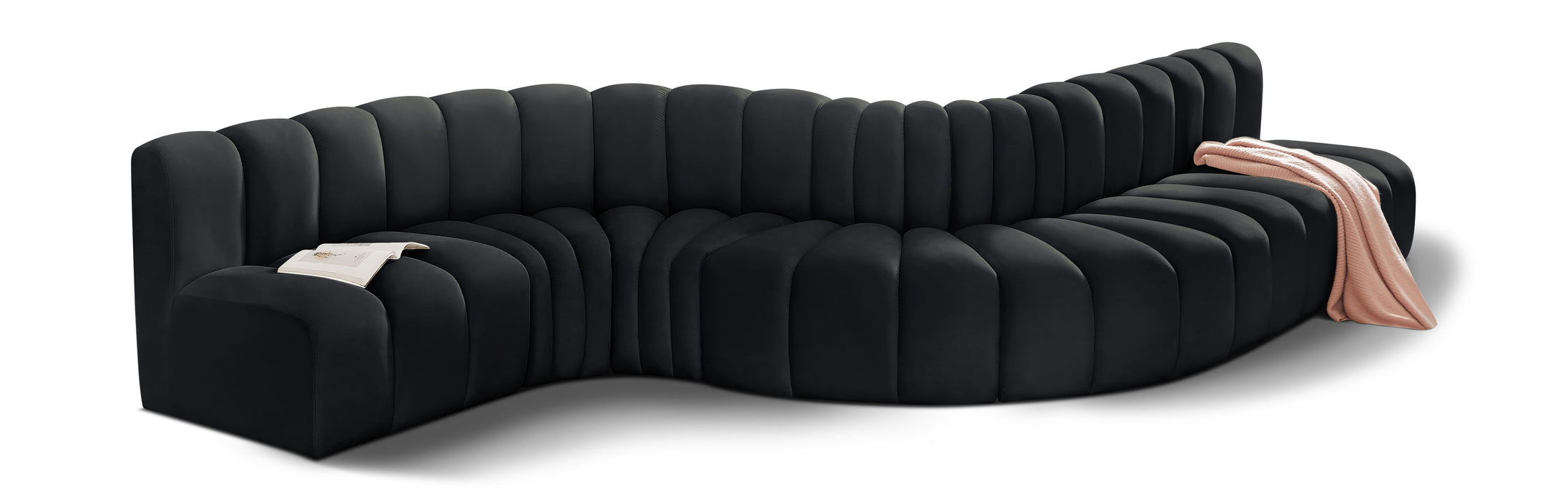 Arc - Velvet 7 Piece Modular Sofa