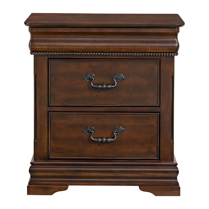 Northridge - 2-Drawer Nightstand - Cherry - Stylish Home Furniture