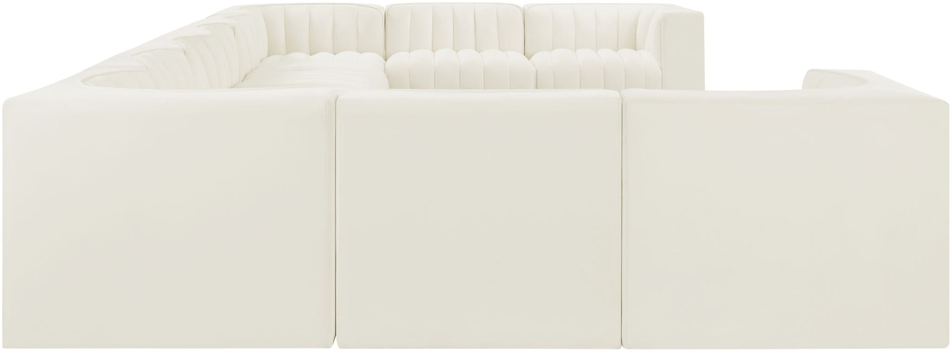 Rummi - Velvet Performance Fabric Upholstered 10 Piece Modular Sectional - Stylish Home Furniture