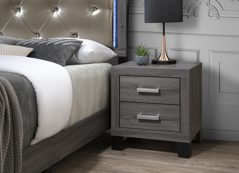 B376 - Nightstand - Gray - Stylish Home Furniture