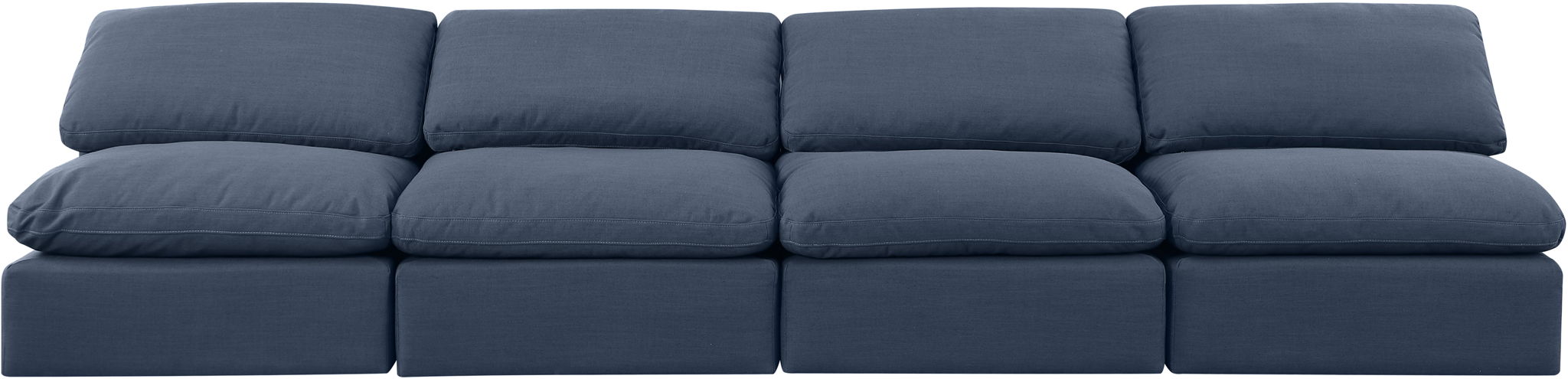 Indulge - Linen 4 Seat Modular Armless Sofa - Stylish Home Furniture