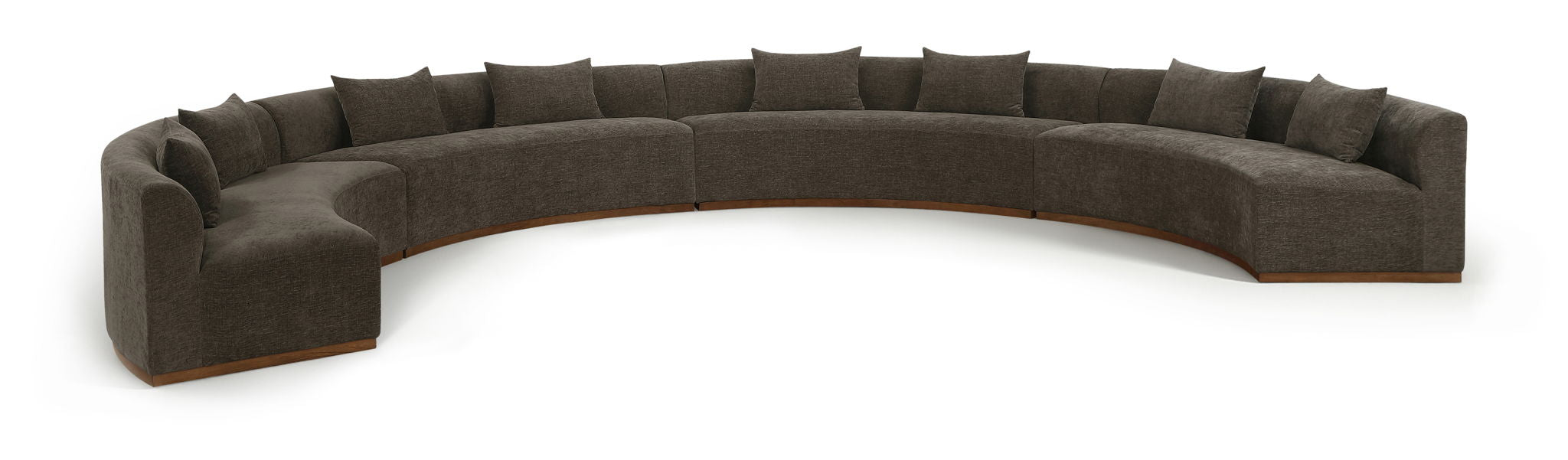 Avanti - Chenille Fabric Upholstered 4 Piece Modular Sectional - Stylish Home Furniture