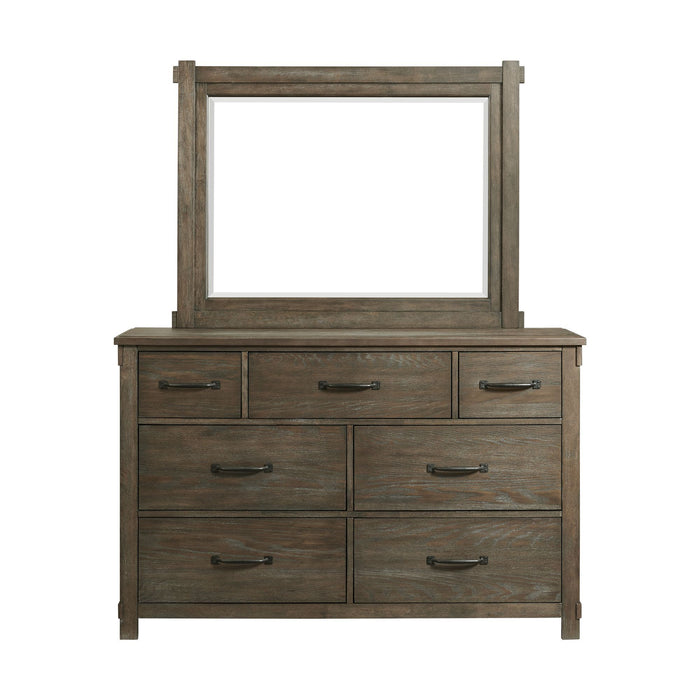 Scott - 7-Drawer Dresser With Mirror Set - Stylish Home Furniture