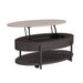 Nica - Lift Top Coffee Table - White And Brown - Stylish Home Furniture