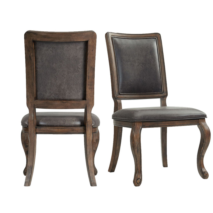 Gramercy - Side Chair (Set of 2) - Dark Brown - Stylish Home Furniture