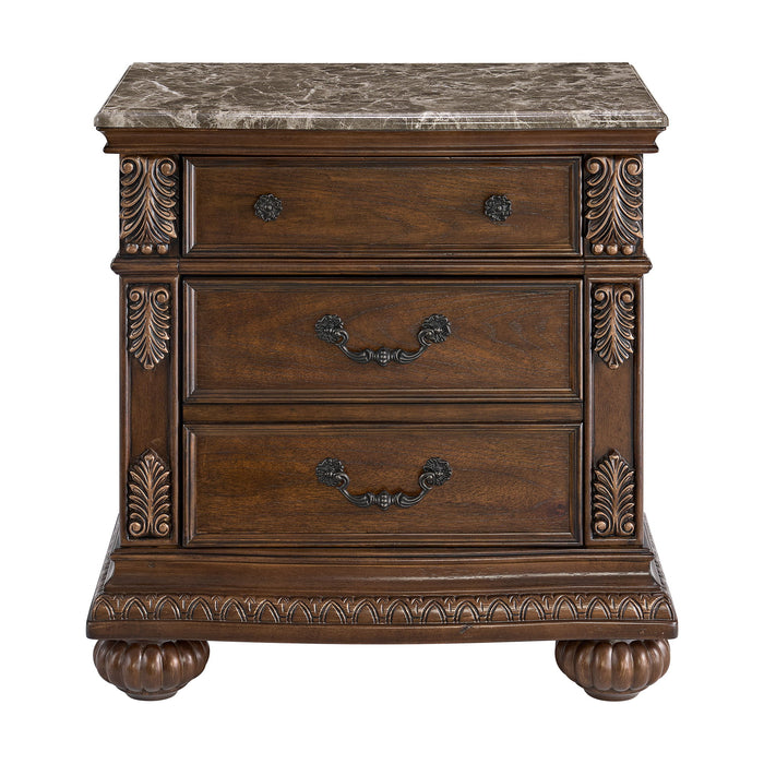 Cadenza - Nightstand With USB-C - Brown - Stylish Home Furniture