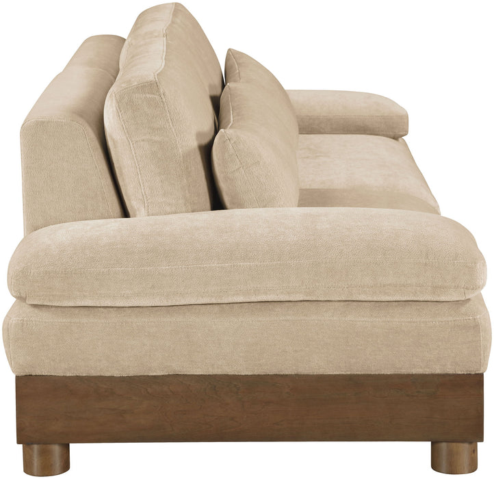 Turin - Chenille Fabric Upholstered Modular Sectional - Beige